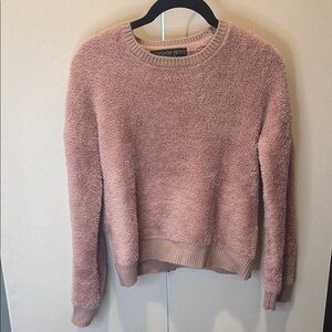 Fuzzy Blush Sweater